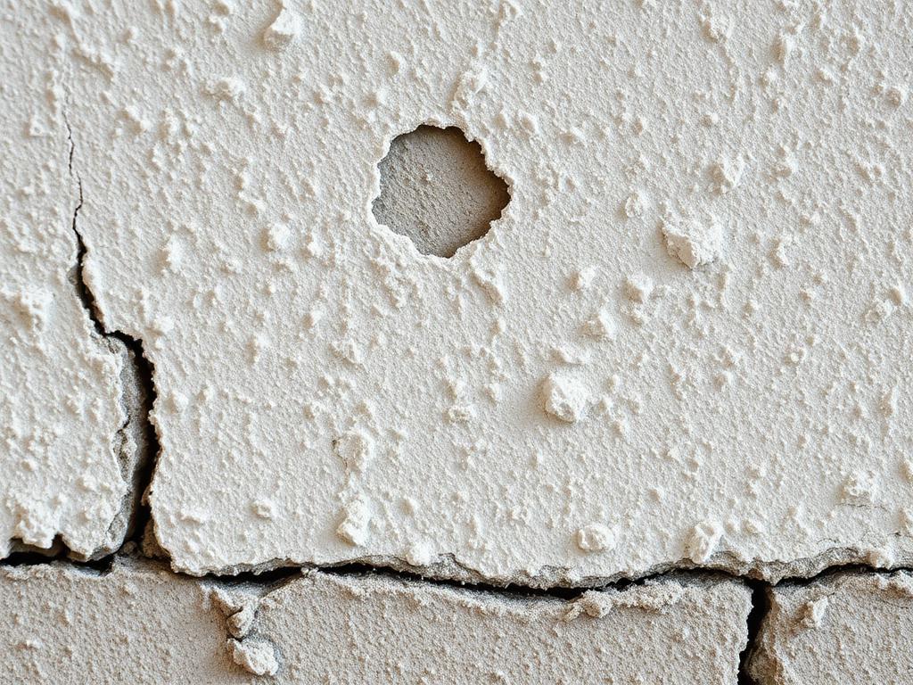 White, flaking growth